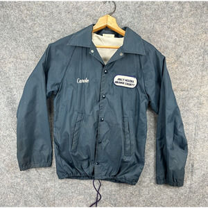 Vintage Windbreaker Cali Square Dancer Eastern Wear Guard Jacket S Mens Navy